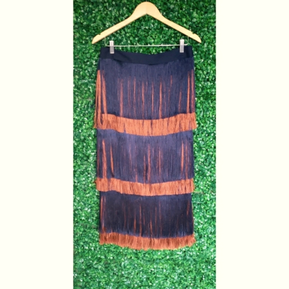 J.Crew Collection tiered fringe skirt - Picture 9 of 14